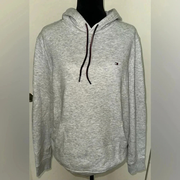Tommy Hilfiger Men’s Luke Popover Heather Gray Hoodie - Picture 2 of 7